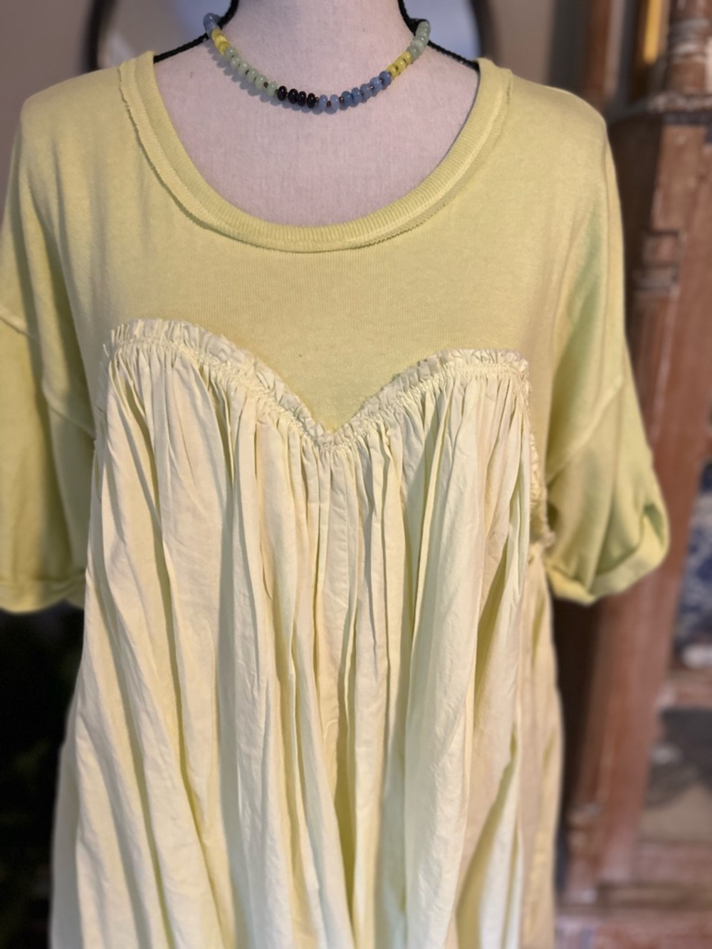 Free People Catalina Mini Dress in Neon Lime - Picture 4 of 8
